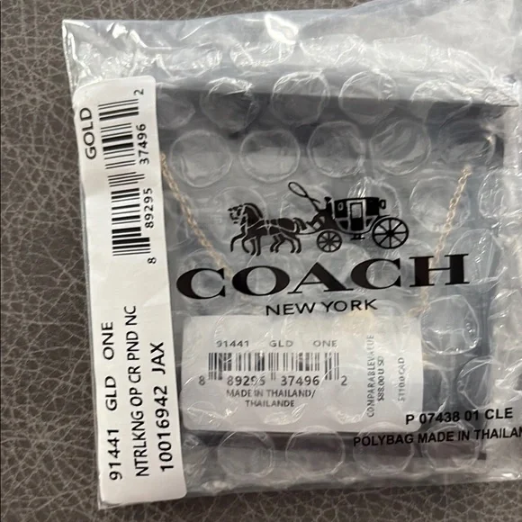 Coach Gold Intertwined Necklace - Picture 4 of 4